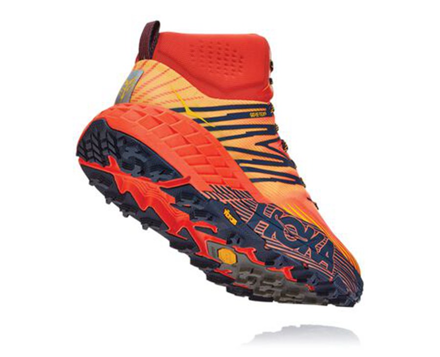 Tenis Hoka One One Trail Hombre Rojos - Speedgoat Mid Gore-Tex 2 - KZWV26857